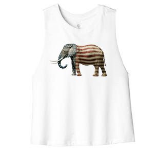 Republican Women's Racerback Cropped Tank