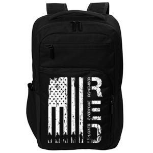 Red Remember Everyone Deployed Military Friday Wear Veterans Impact Tech Backpack