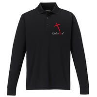 Redeemed Performance Long Sleeve Polo