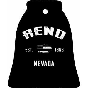 Reno Ceramic Bell Ornament