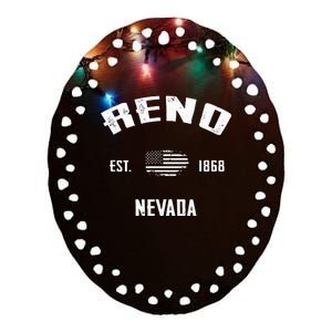 Reno Ceramic Oval Ornament