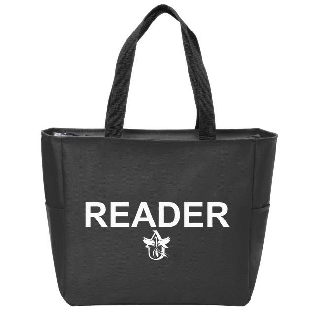 Reader Zip Tote Bag
