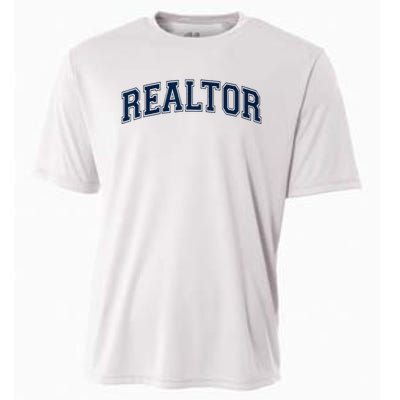 REALTOR REAL ESTATE AGENT BROKER VARSITY STYLE Cooling Performance Crew T-Shirt