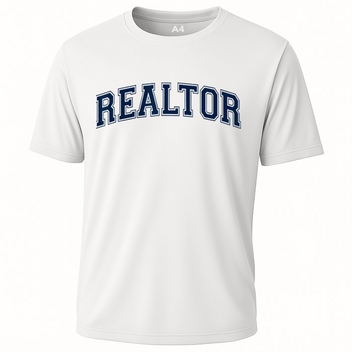 REALTOR REAL ESTATE AGENT BROKER VARSITY STYLE Cooling Performance Crew T-Shirt