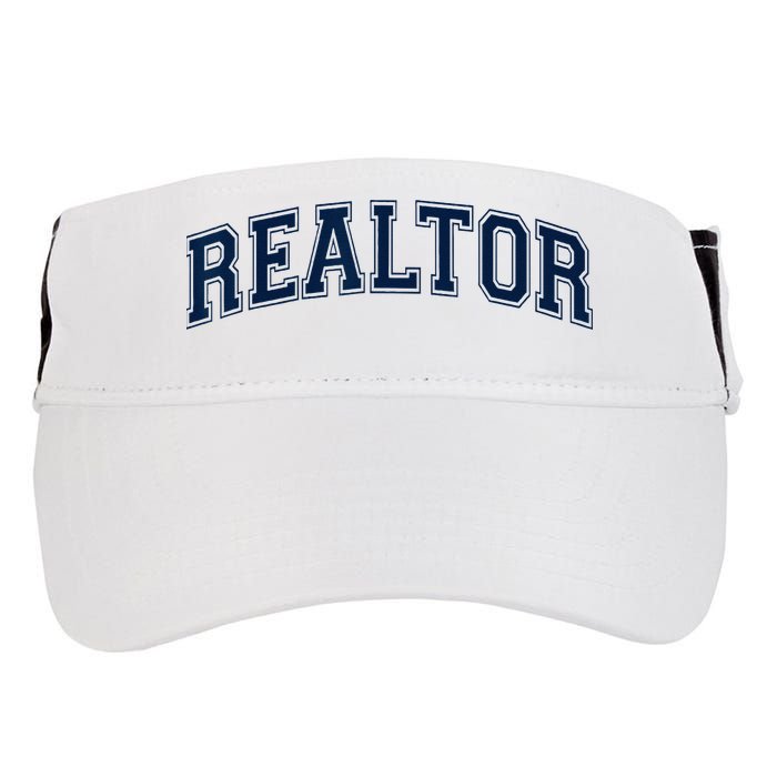 REALTOR REAL ESTATE AGENT BROKER VARSITY STYLE Adult Drive Performance Visor