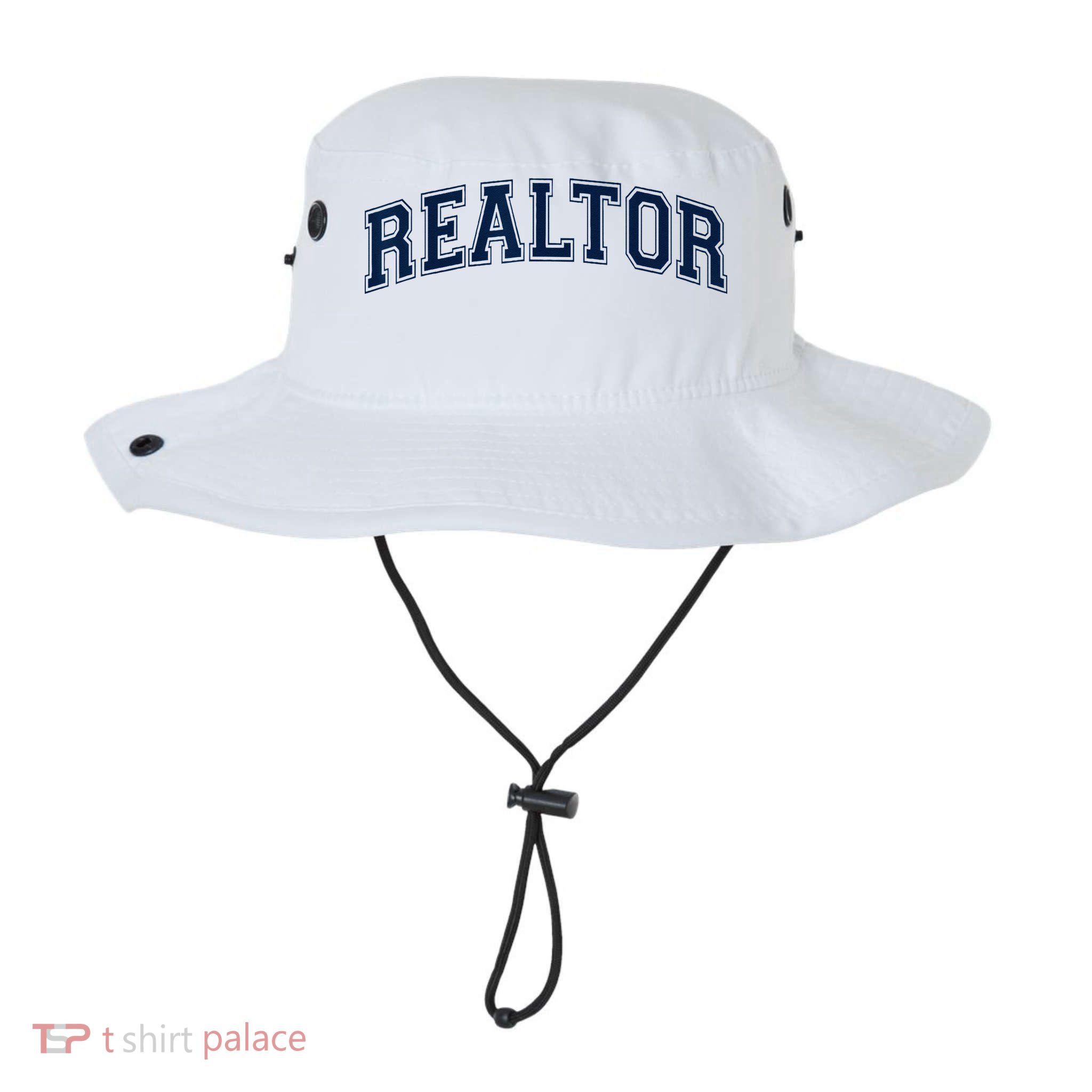 REALTOR REAL ESTATE AGENT BROKER VARSITY STYLE Bucket Hat