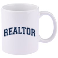 REALTOR REAL ESTATE AGENT BROKER VARSITY STYLE 11oz C Handle Ceramic Mug