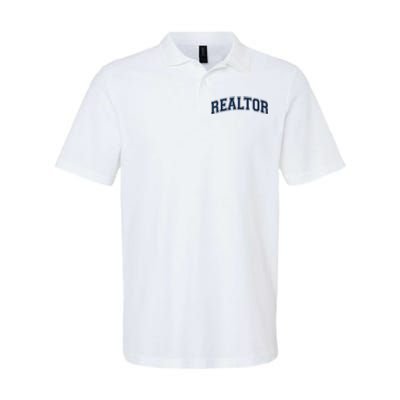 REALTOR REAL ESTATE AGENT BROKER VARSITY STYLE Softstyle Adult Sport Polo