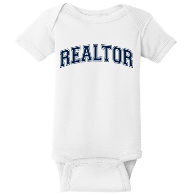 REALTOR REAL ESTATE AGENT BROKER VARSITY STYLE Baby Bodysuit