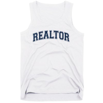 REALTOR REAL ESTATE AGENT BROKER VARSITY STYLE Tank Top