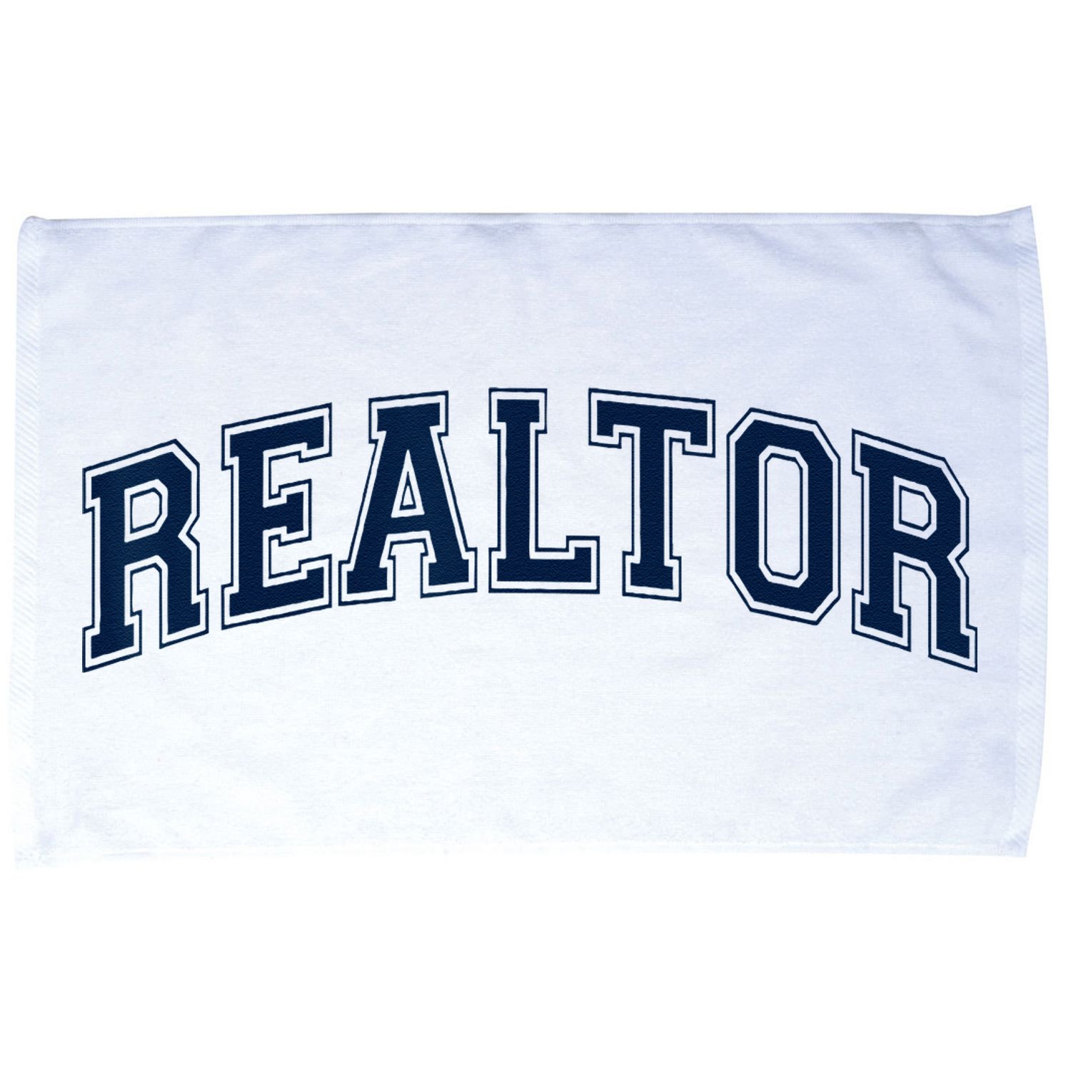 REALTOR REAL ESTATE AGENT BROKER VARSITY STYLE Microfiber Hand Towel