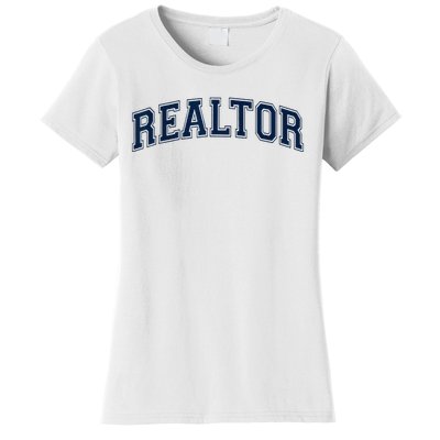 REALTOR REAL ESTATE AGENT BROKER VARSITY STYLE Women's T-Shirt