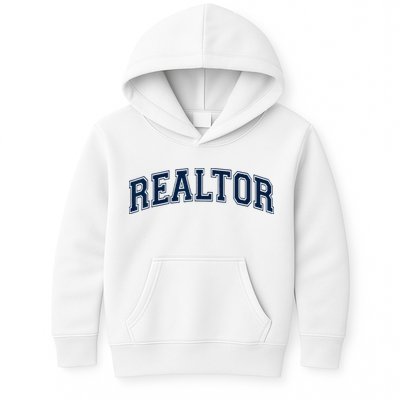 REALTOR REAL ESTATE AGENT BROKER VARSITY STYLE Kids Hoodie