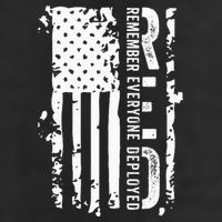 RED Remember Everyone Deployed Distressed Flag Cool Comfort Performance Bucket Hat