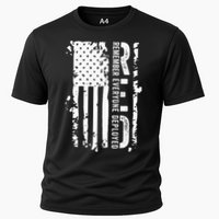 RED Remember Everyone Deployed Distressed Flag Performance Shirt