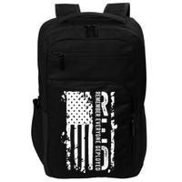RED Remember Everyone Deployed Distressed Flag Impact Tech Backpack