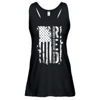 RED Remember Everyone Deployed Distressed Flag Ladies Essential Flowy Tank