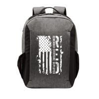 RED Remember Everyone Deployed Distressed Flag Vector Backpack