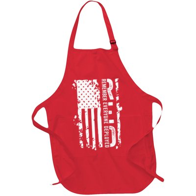 RED Remember Everyone Deployed Distressed Flag Apron