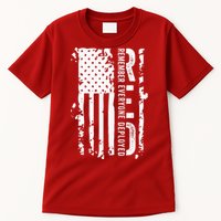RED Remember Everyone Deployed Distressed Flag Tall T-Shirt
