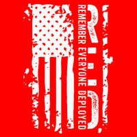RED Remember Everyone Deployed Distressed Flag Mousepad