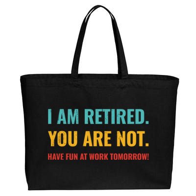 Retirement Cotton Canvas Jumbo Tote