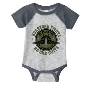 RicoS Roughnecks Everyone Fights No One Quits Infant Baby Jersey Bodysuit