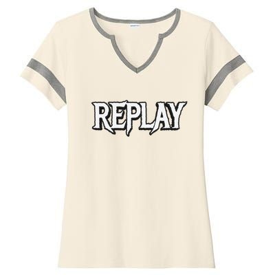 Replay Ladies Halftime Notch Neck Tee