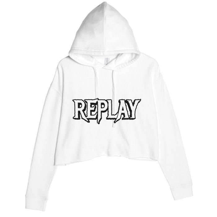 Replay Crop Fleece Hoodie