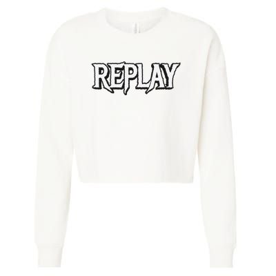 Replay Cropped Pullover Crew