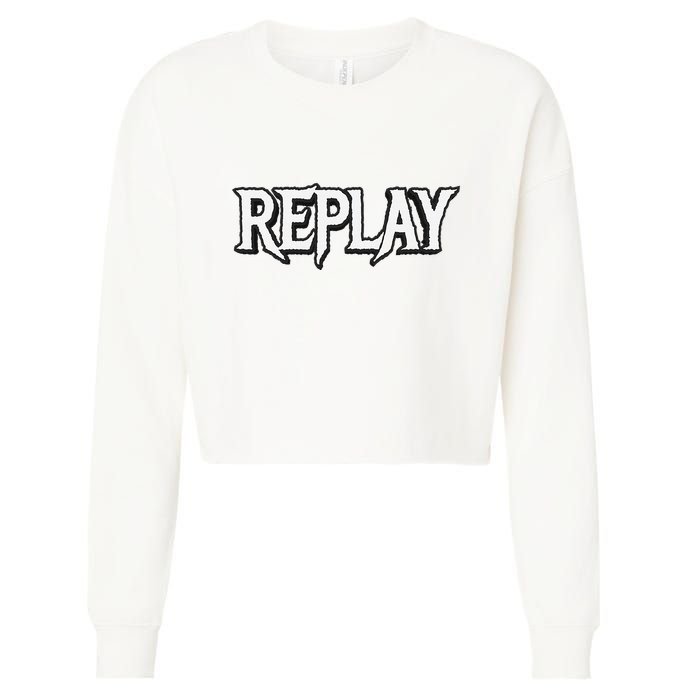 Replay Cropped Pullover Crew