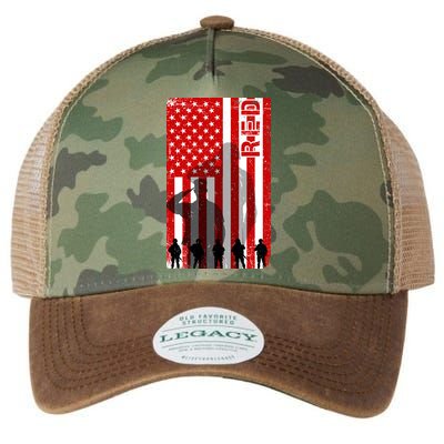 RED Remeber Everyone Deployed Support Military Troops Legacy Tie Dye Trucker Hat