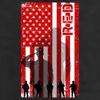 RED Remeber Everyone Deployed Support Military Troops Cool Comfort Performance Bucket Hat