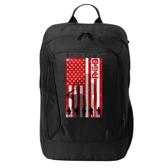 RED Remeber Everyone Deployed Support Military Troops City Backpack