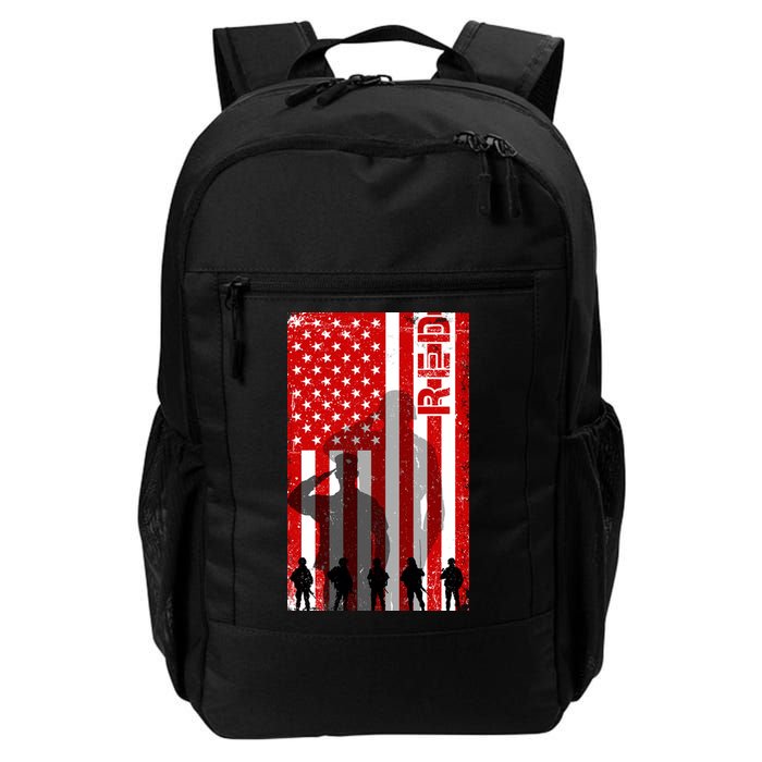 RED Remeber Everyone Deployed Support Military Troops Backpack