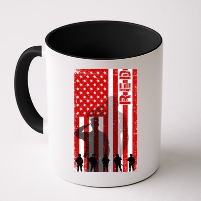 RED Remeber Everyone Deployed Support Military Troops Mug