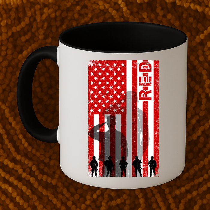 RED Remeber Everyone Deployed Support Military Troops Mug
