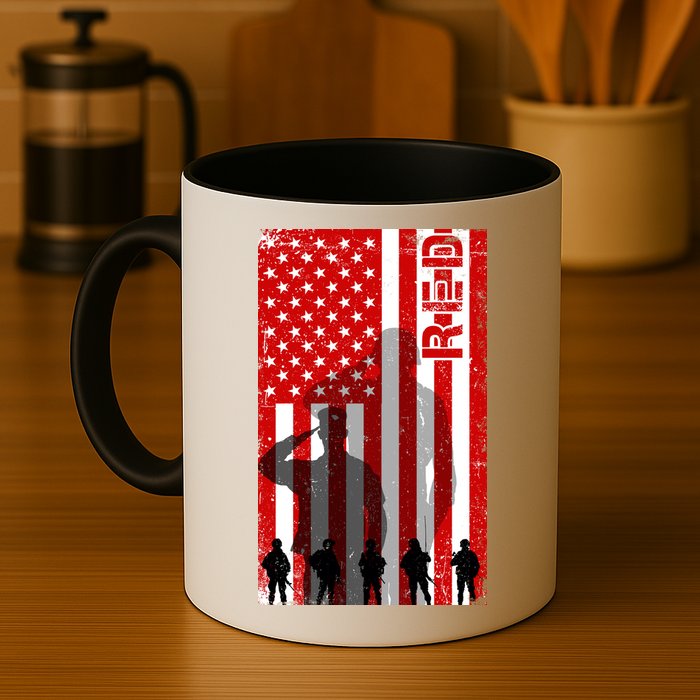 RED Remeber Everyone Deployed Support Military Troops Mug