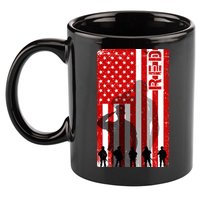 RED Remeber Everyone Deployed Support Military Troops 11oz C Handle Ceramic Mug