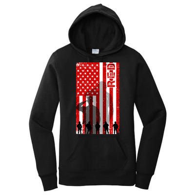 RED Remeber Everyone Deployed Support Military Troops Women's Pullover Hoodie