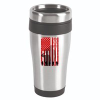 RED Remeber Everyone Deployed Support Military Troops 16oz Travel Tumbler