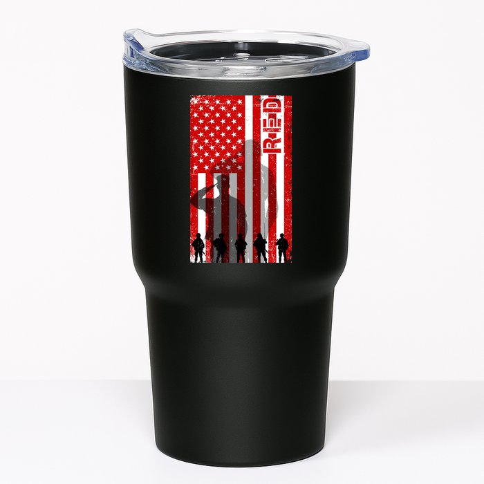 RED Remeber Everyone Deployed Support Military Troops Tumbler