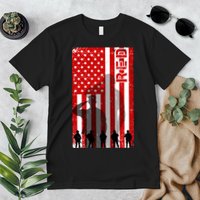 RED Remeber Everyone Deployed Support Military Troops Premium T-Shirt