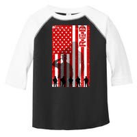 RED Remeber Everyone Deployed Support Military Troops Toddler Fine Jersey T-Shirt