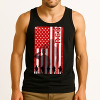 RED Remeber Everyone Deployed Support Military Troops Tank Top