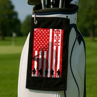 RED Remeber Everyone Deployed Support Military Troops Golf Towel