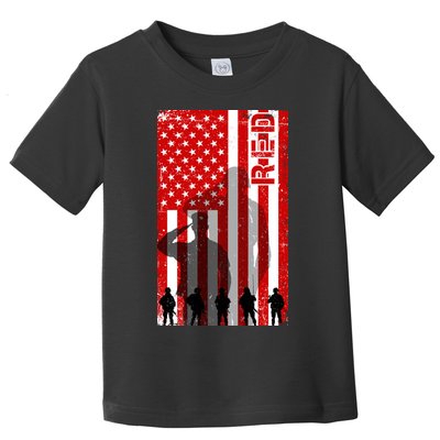 RED Remeber Everyone Deployed Support Military Troops Toddler T-Shirt
