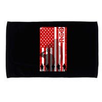 RED Remeber Everyone Deployed Support Military Troops Microfiber Hand Towel