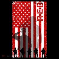 RED Remeber Everyone Deployed Support Military Troops Crop Top