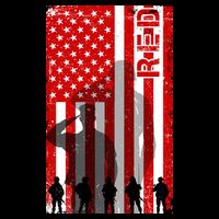 RED Remeber Everyone Deployed Support Military Troops Kids T-Shirt